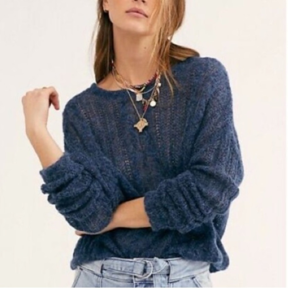 EUC Free People Sheer Sweater